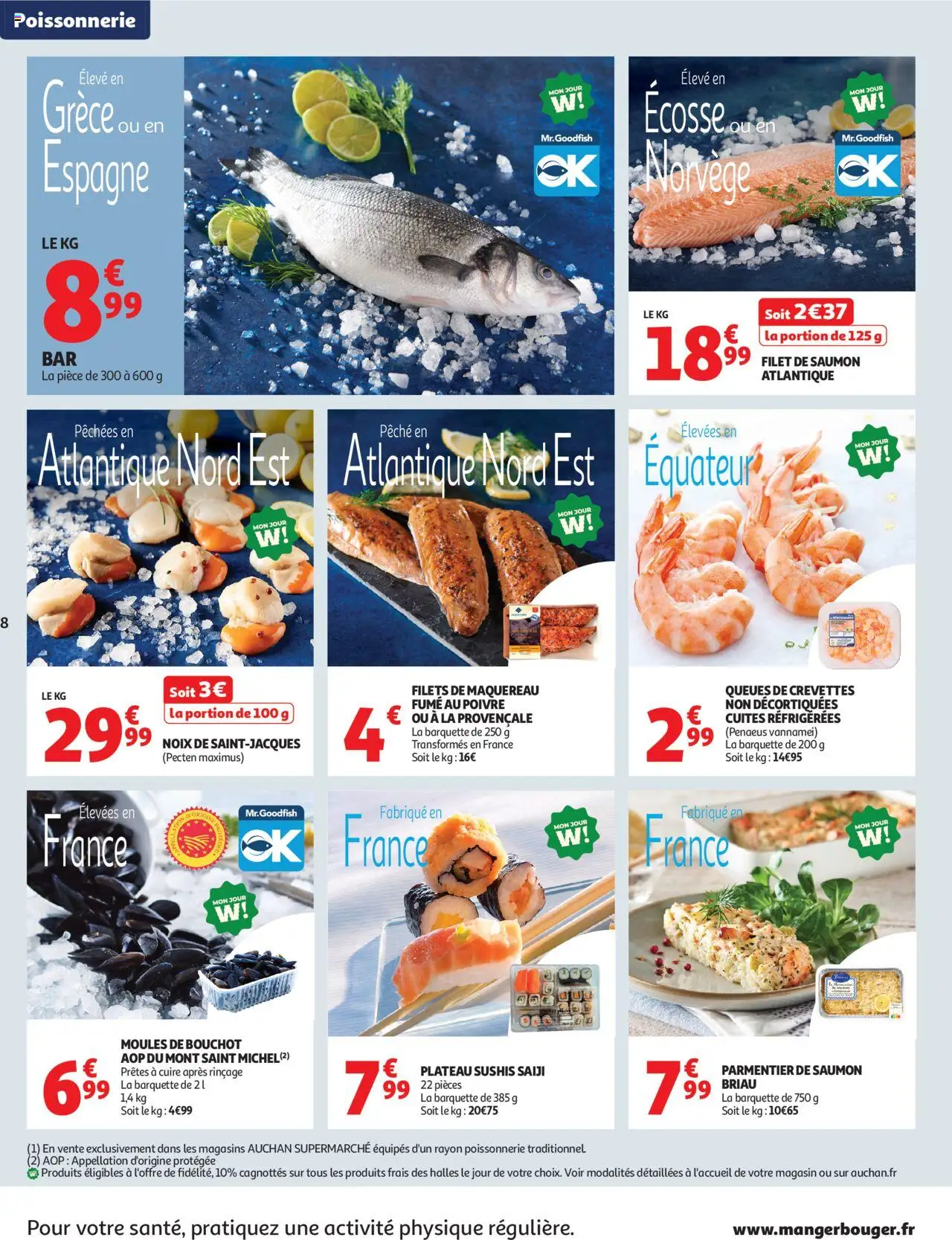  | Page: 8 | Produits: Pêche, Maquereau, Crevettes, Moules de bouchot