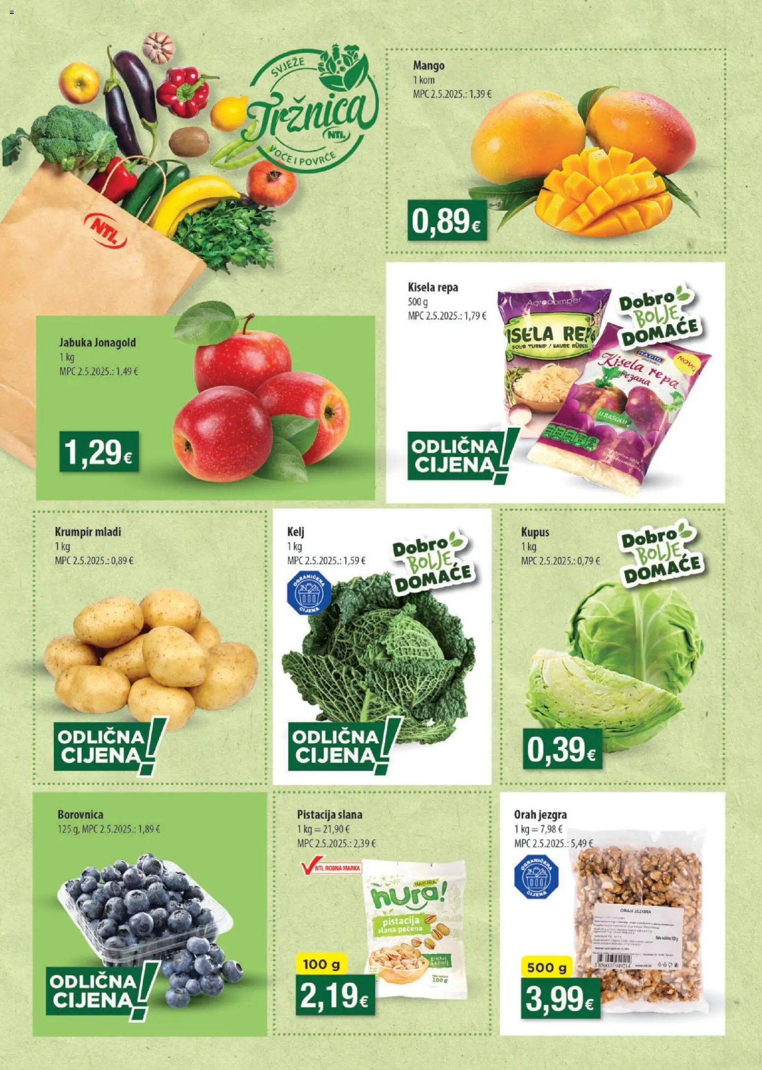 NTL katalog | vrijedi od 21.01.2026 | Stranica: 2 | Proizvodi: Kelj, Krumpir, Voće, Mango
