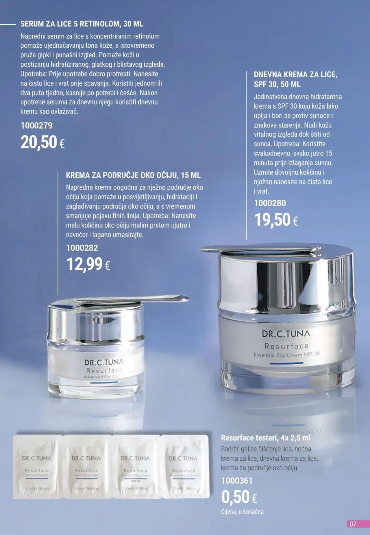 Farmasi katalog | vrijedi od 01.08.2025 | Stranica: 87 | Proizvodi: Serum za lice, Krema