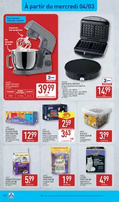Aldi - Prévisualisation de Aldi - Catalogue de la semaine 10 valide à partir de 03.03.2026 | Page: 40 | Produits: Litière pour chat, Litière, Crêpière, Biscuits
