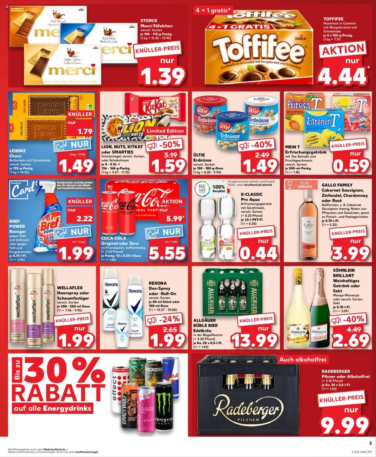 Kaufland Prospekt 	 - gültig ab dem 30.05.2025 | Seite: 3 | Produkte: Red bull, Cola, Rockstar, Smarties