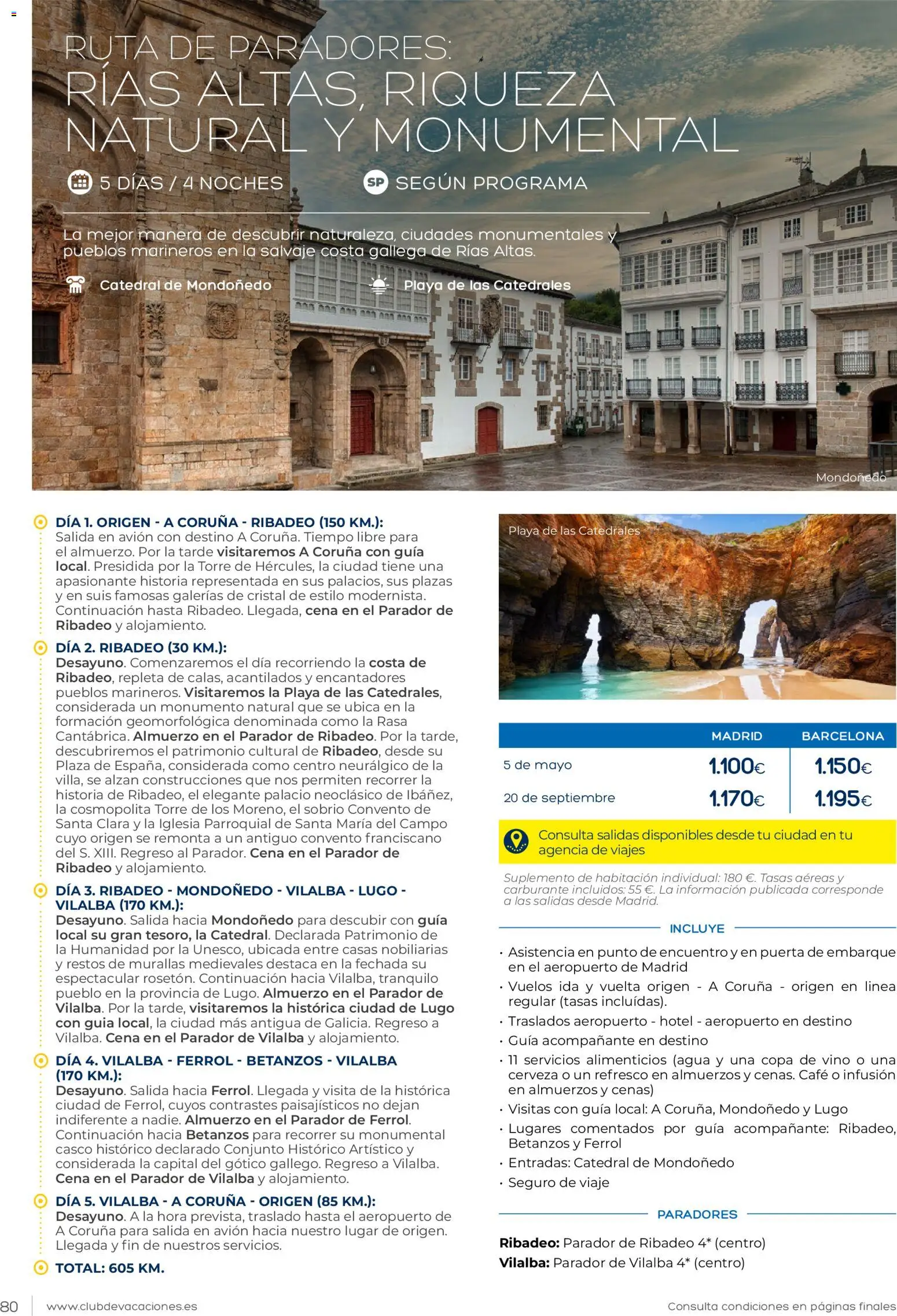 Viajes El Corte Inglés Club de Vacaciones │ válido desde el 01.02.2026 | Página: 80 | Productos: Café, Vino, Cerveza