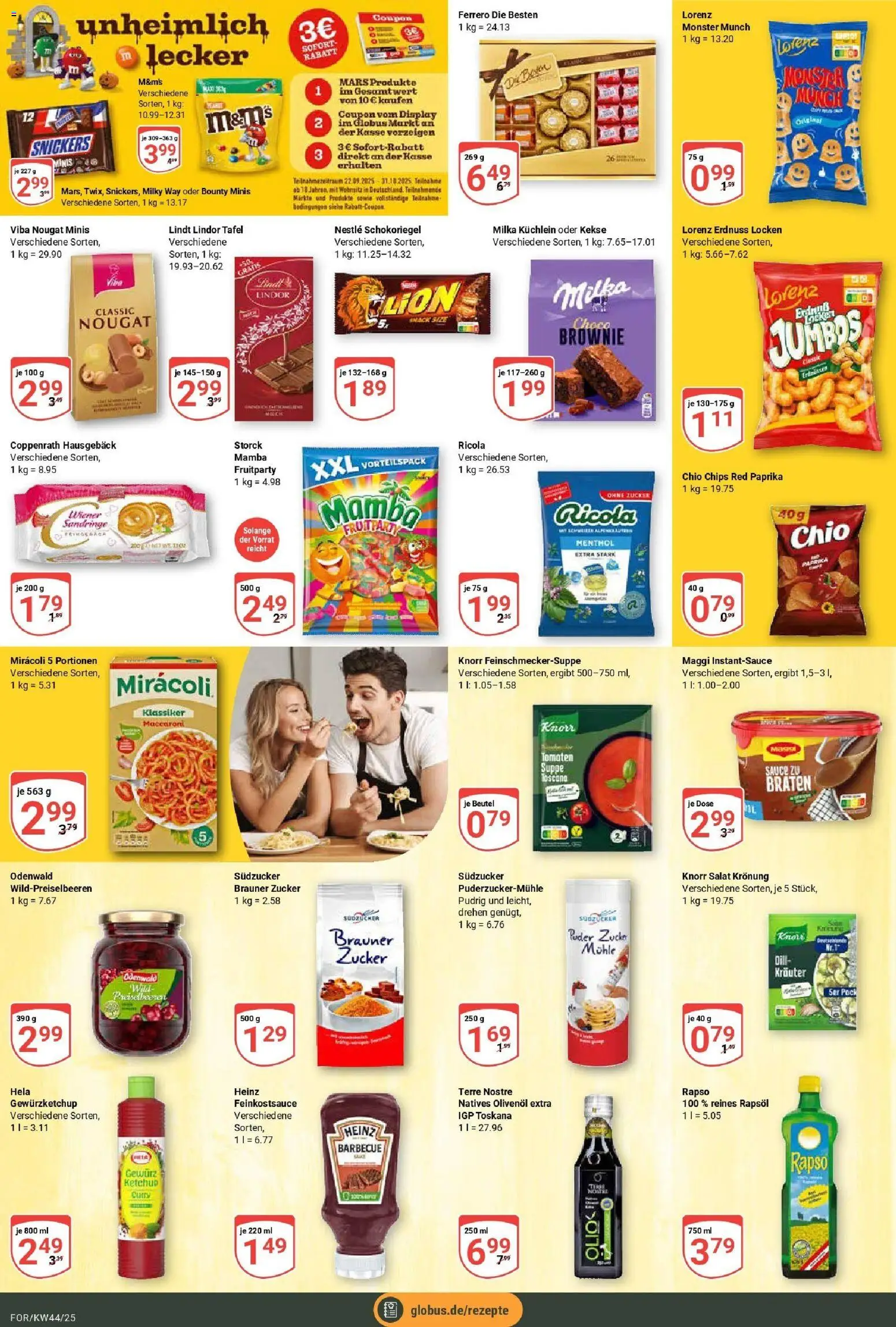 Globus prospekt Forchheim	 – gültig ab 26.10.2025 | Seite: 14 | Produkte: Rapsöl, Knorr, Monster, Salat