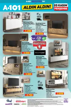 20.11.2025 tarihinden itibaren geçerli olan A101 kataloğu önizlemesi | Sayfa: 17 | Ürünler: TV ünitesi, Raf, TV, Tv sehpası