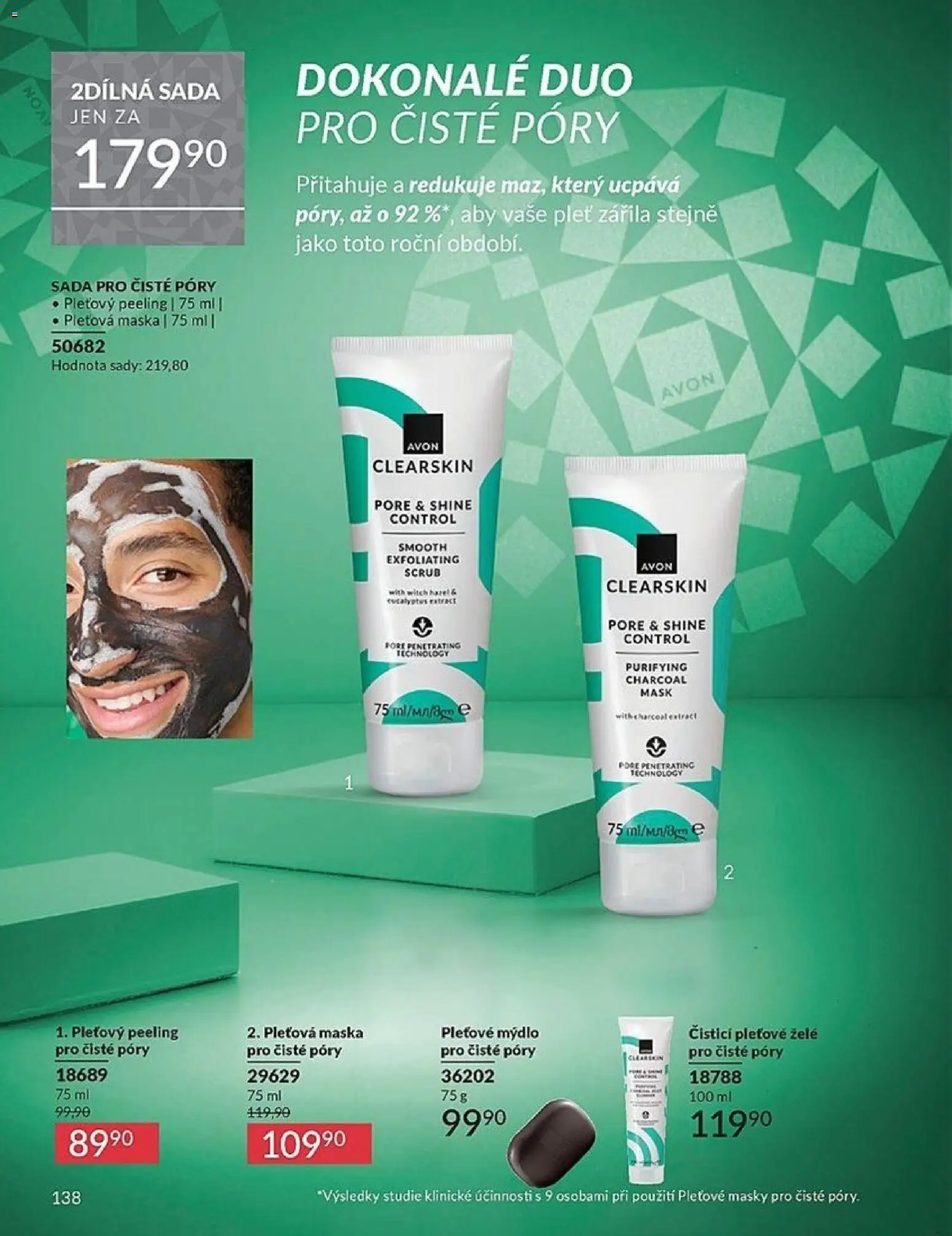 Avon Black Friday od 01.11.2025 | Strana: 138 | Produkty: Pleťová maska, Pleťové masky, Maska, Peeling