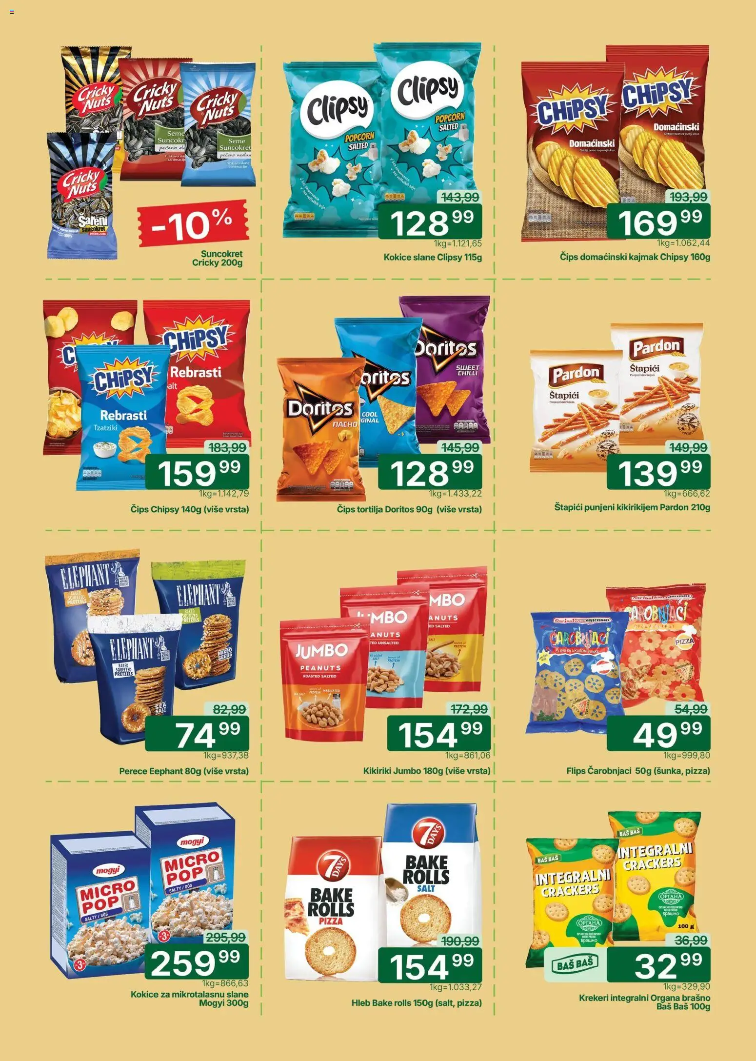 Univerexport katalog - važi od 19.01.2026 | Strana: 20 | Proizvode: Kikiriki, Sos, Popcorn, Kajmak