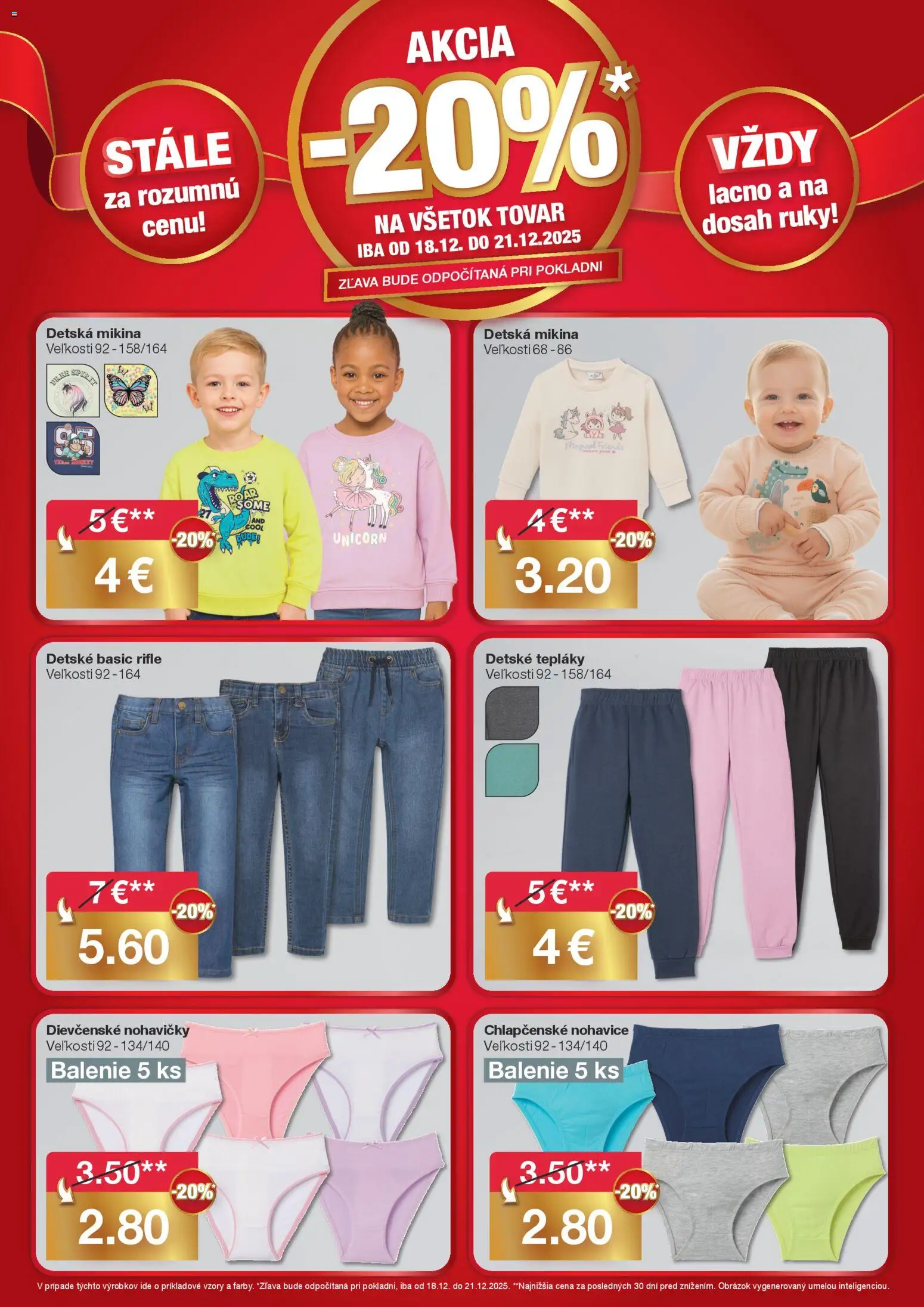 Nové Woolworth akcie – leták je platný od 15.12.2025 | Strana: 5 | Produkty: Mikina, Nohavice, Nohavičky