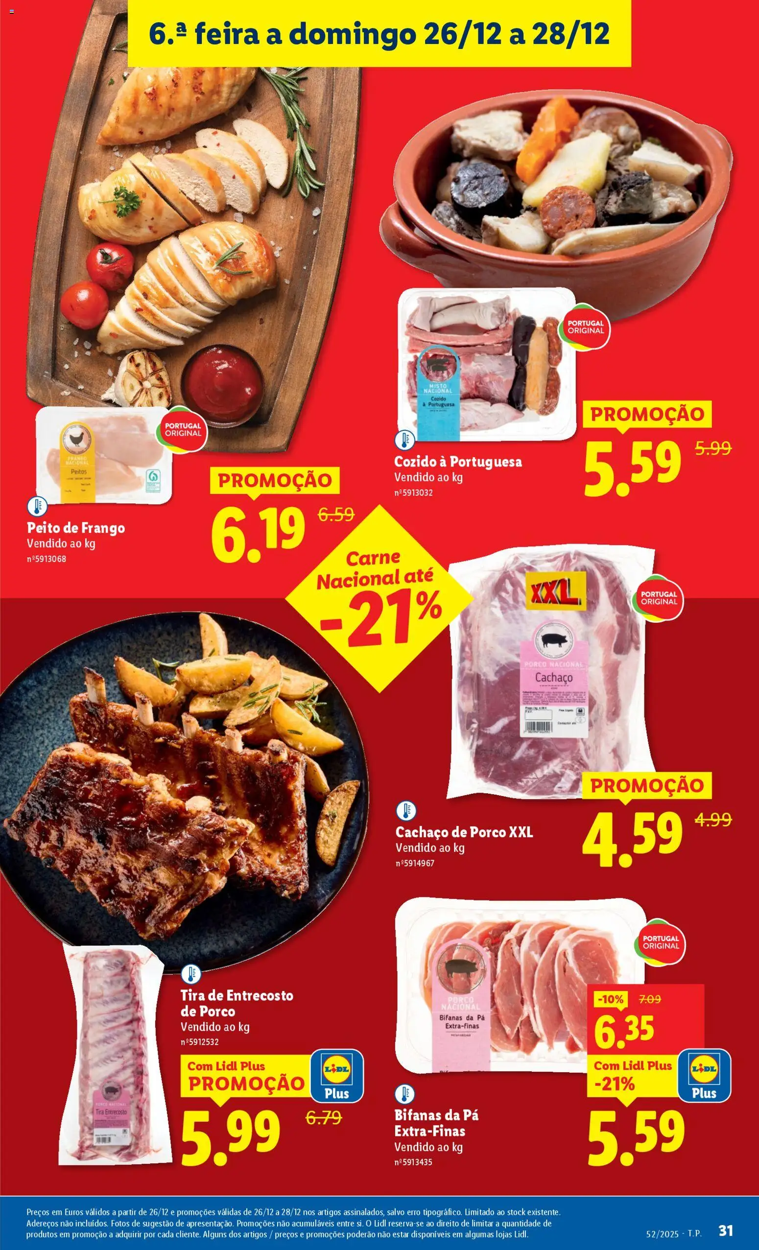 Lidl folheto │ válido de 22.12.2025 | Página: 31 | Produtos: Peito de frango, Frango, Carne, Pá