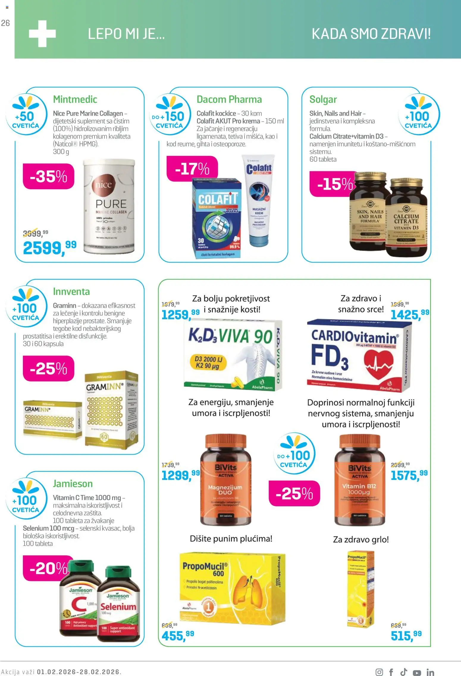 Lilly drogerie katalog - važi od 01.02.2026 | Strana: 26 | Proizvode: Krema