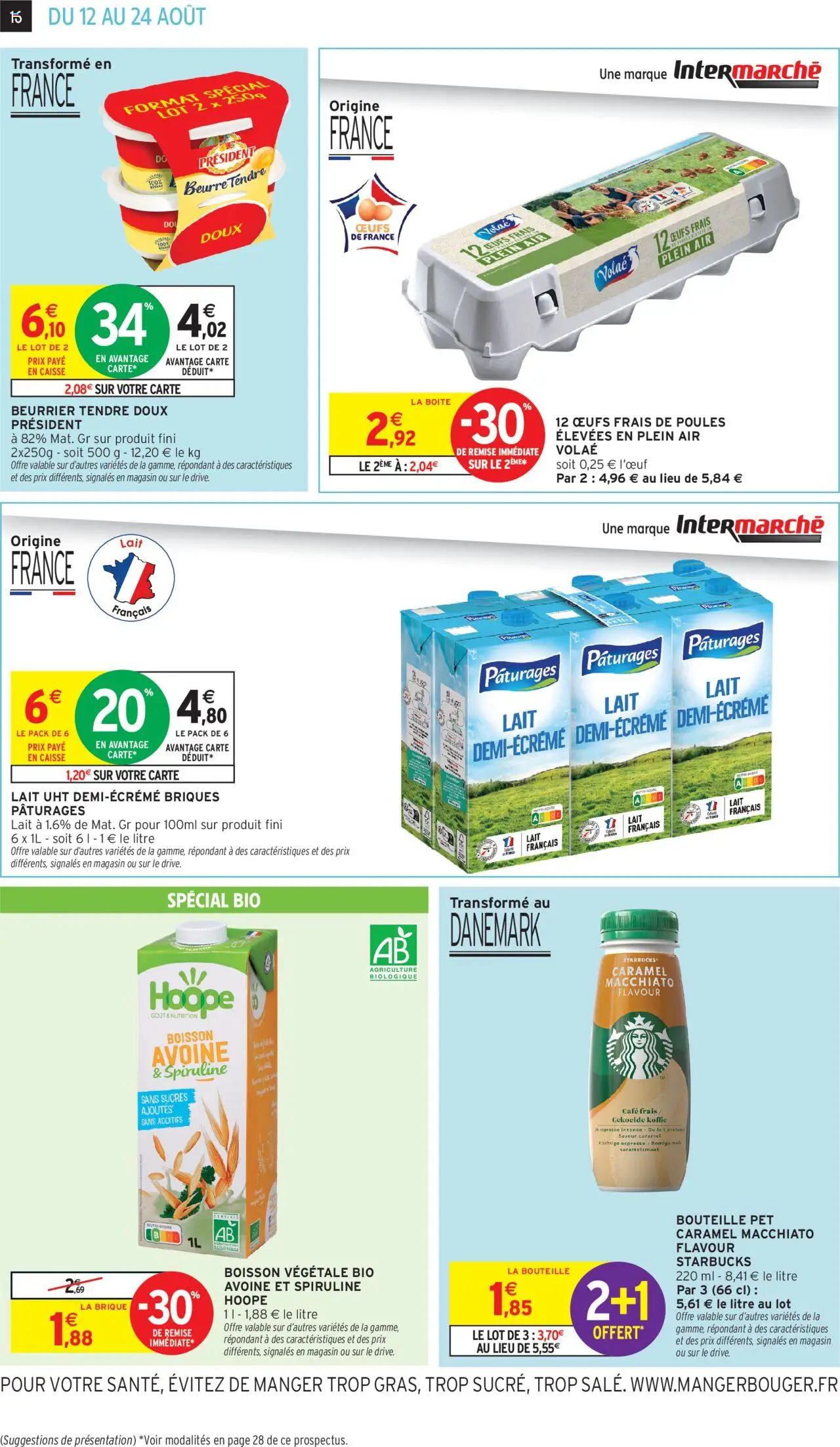  | Page: 16 | Produits: Briques, Lait, Œufs, Café
