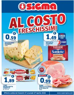Anteprima del volantino SIGMA volantino Al Costo valido a partire dal 17.04.2026