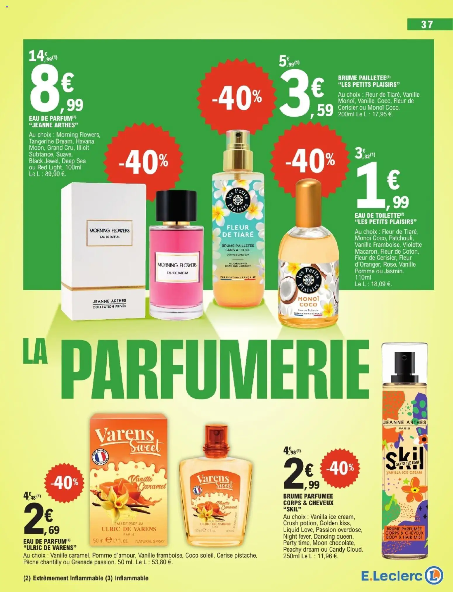 {H1} | Page: 37 | Produits: Alcool, Pomme, Parfum, Eau de parfum