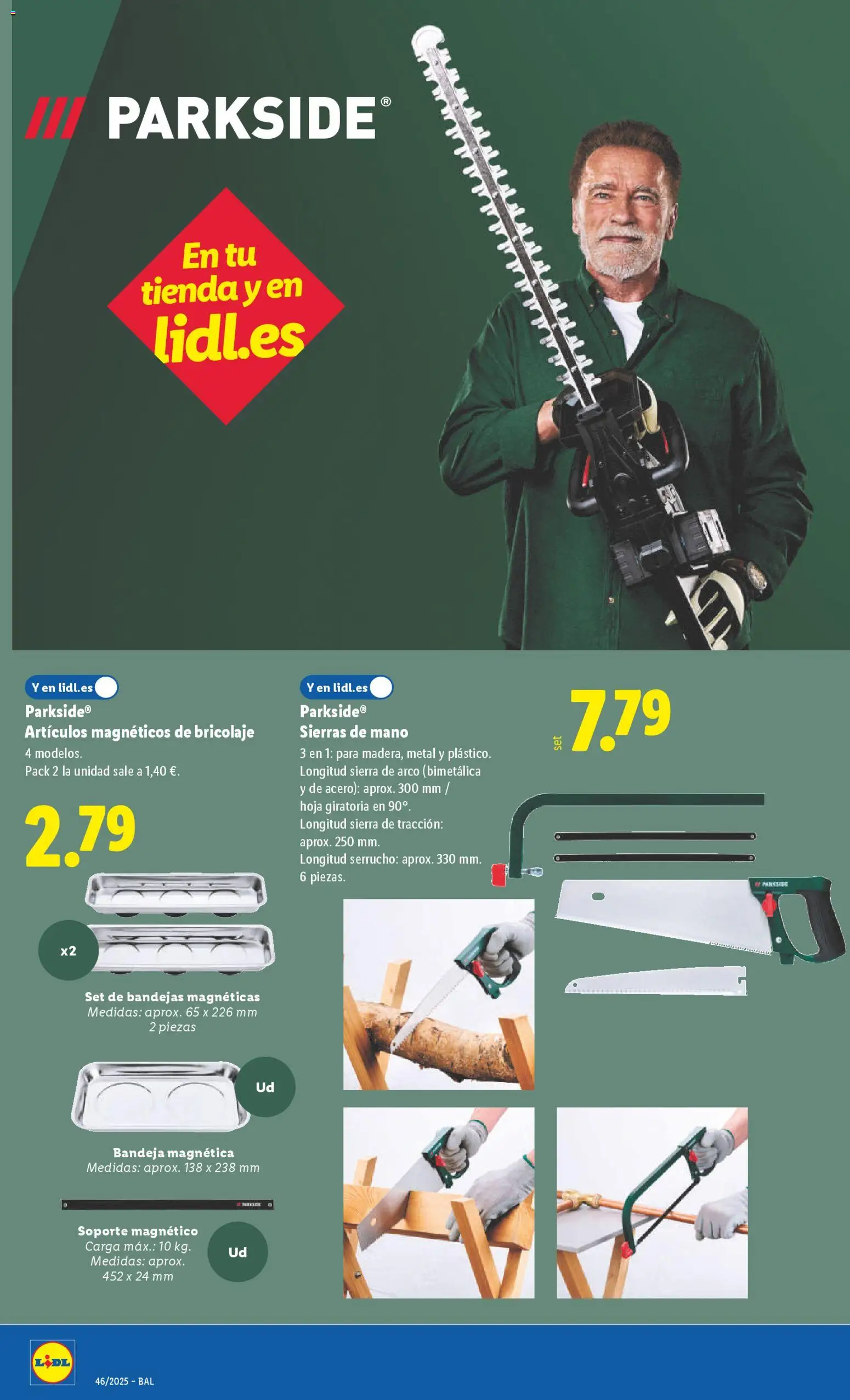 Lidl folleto de bazar │ válido desde el 10.11.2025 | Página: 22 | Productos: Serrucho, Bandeja