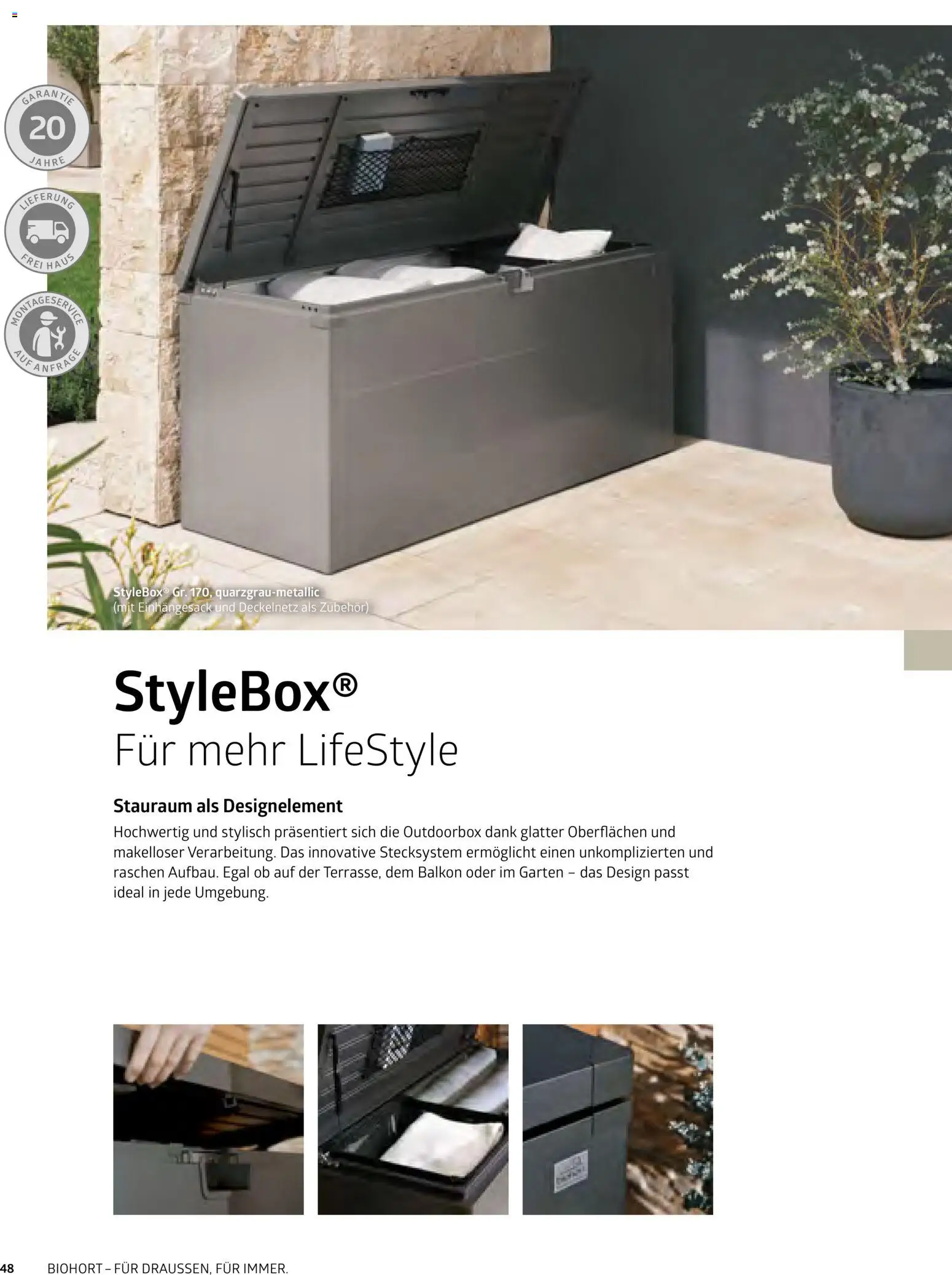 Dehner Biohort – Metall für Garten & Terrasse – gültig ab 01.01.2026 | Seite: 48