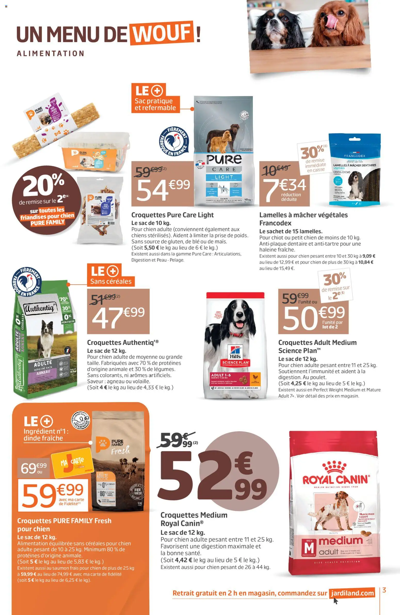 {H1} | Page: 3 | Produits: Agneau, Prise, Céréales, Saumon