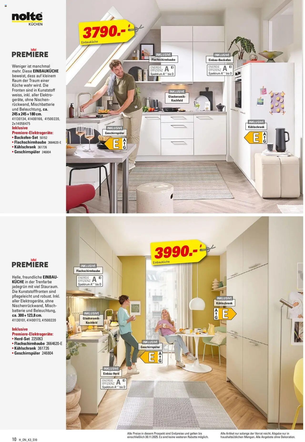 Höffner - Küchen Power – gültig ab 01.08.2025 | Seite: 10 | Produkte: Einbauküche, Kühlschrank, Kochfeld, Kuchen