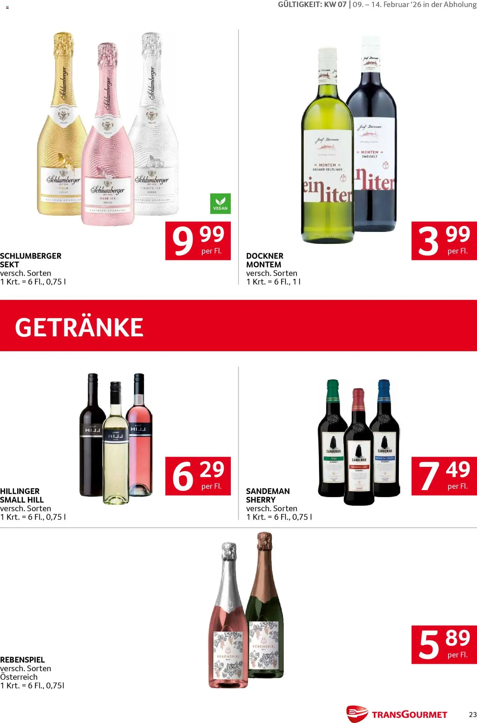 Transgourmet Flugblatt gültig ab 09.02.2026 | Seite: 23