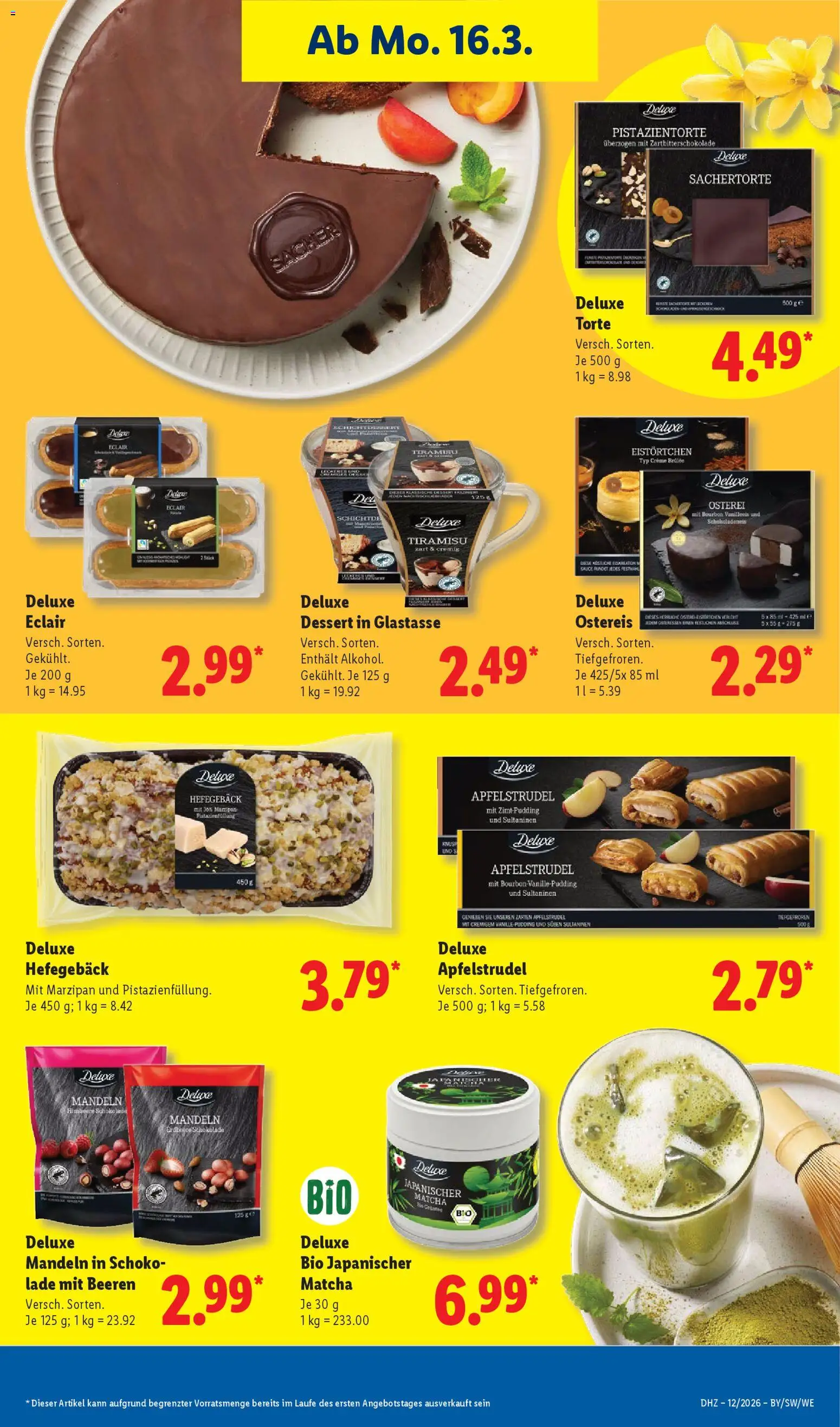 Lidl Prospekt Uffenheim – gültig ab 16.03.2026 | Seite: 15 | Produkte: Mandeln, Creme, Creme brulee, Bourbon