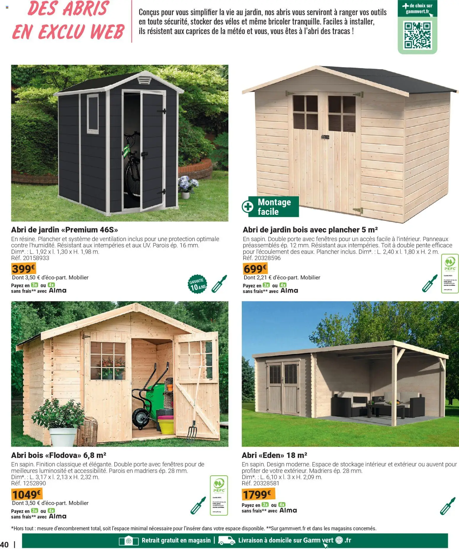 {H1} | Page: 40 | Produits: Porte, Abri de jardin