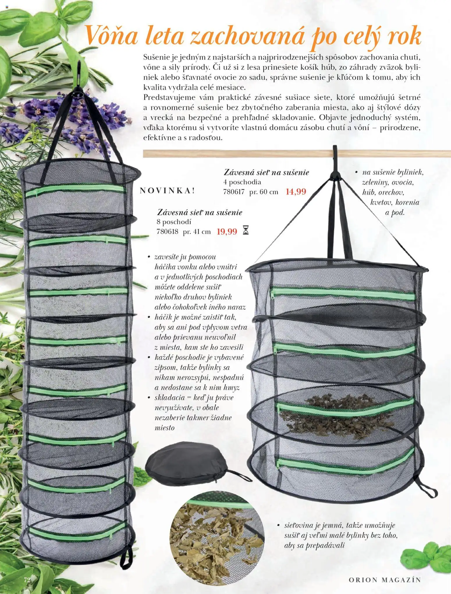 Nové Orion akcie – leták je platný od 09.03.2026 | Strana: 72 | Produkty: Ovocie