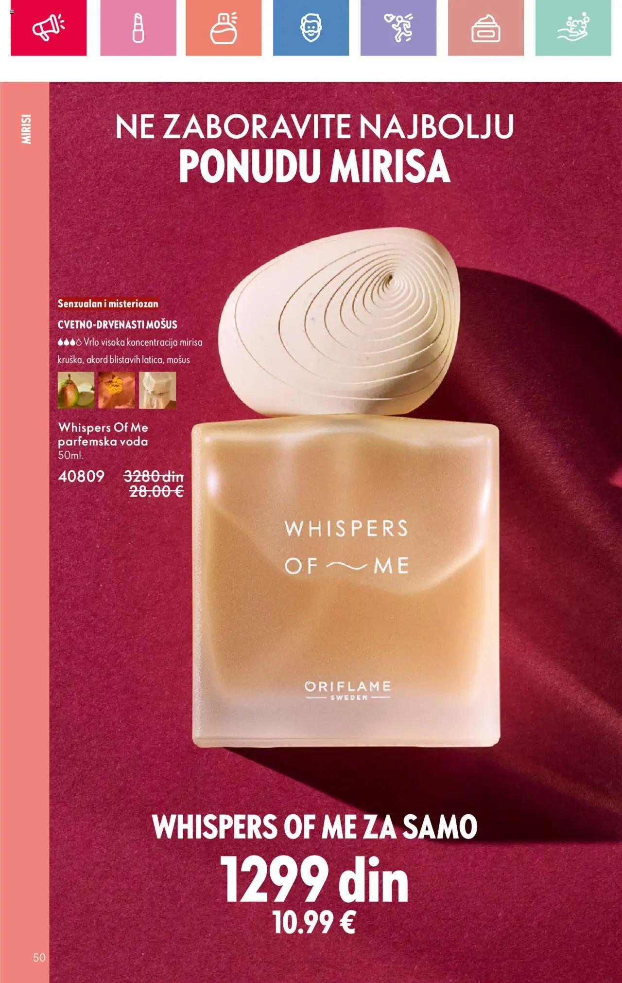 Oriflame katalog - važi od 22.06.2025 | Strana: 50 | Proizvode: Voda