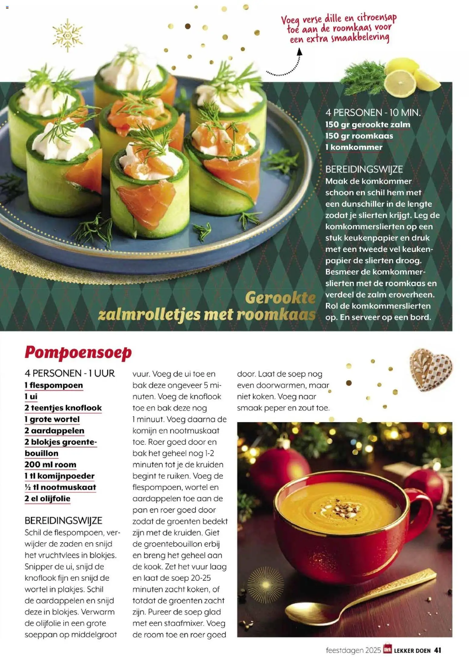 {H1} | Pagina: 41 | Producten: Komkommer, Zalm, Knoflook, Peper