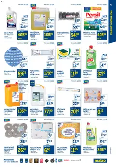 Náhled letáku Makro leták - Stabilně výhodná cena – gastronomie od 24.09.2025 | Strana: 43 | Produkty: Fólie, Ajax, Toaletní papír, Utěrka