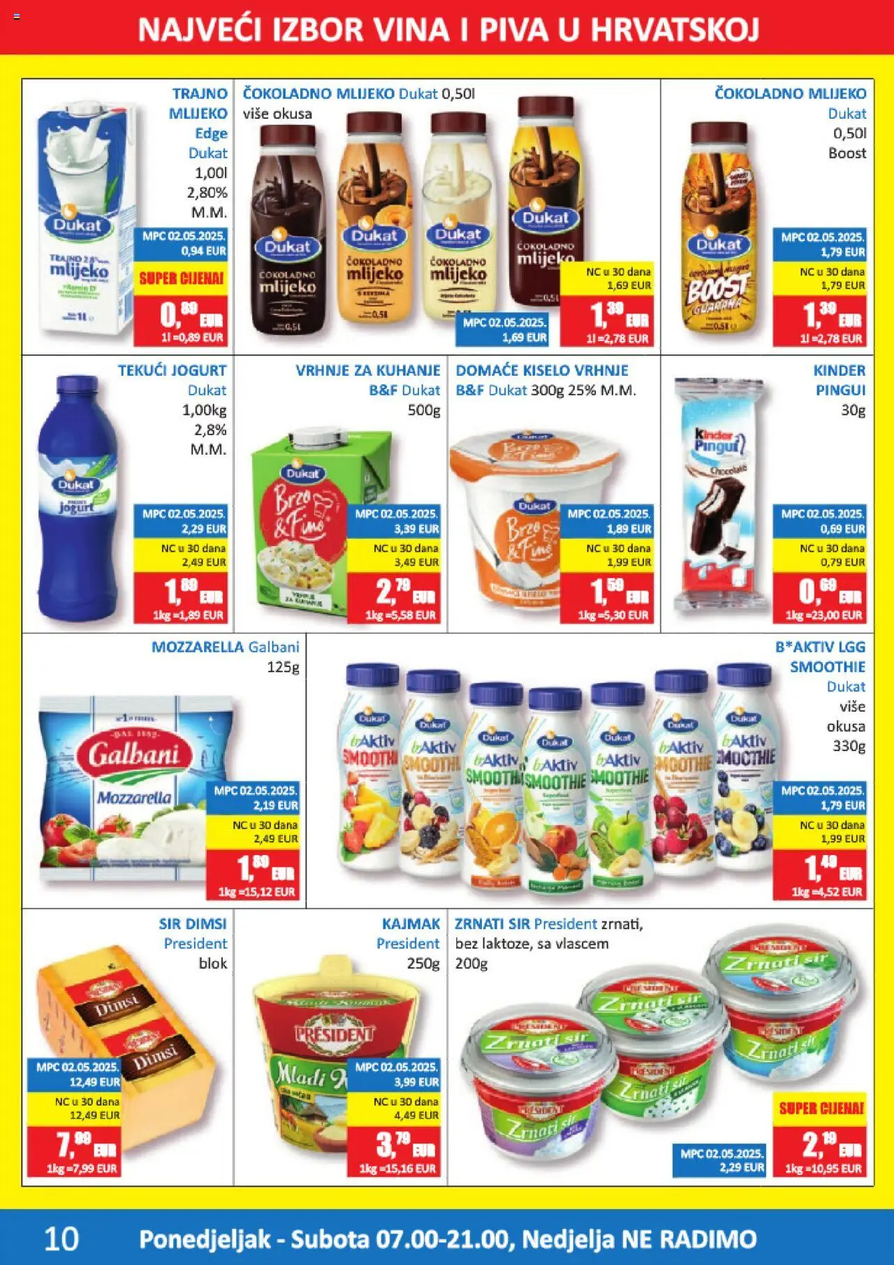 Vrutak katalog | vrijedi od 15.09.2025 | Stranica: 10 | Proizvodi: Mozzarella, Jogurt, Kiselo vrhnje, Smoothie
