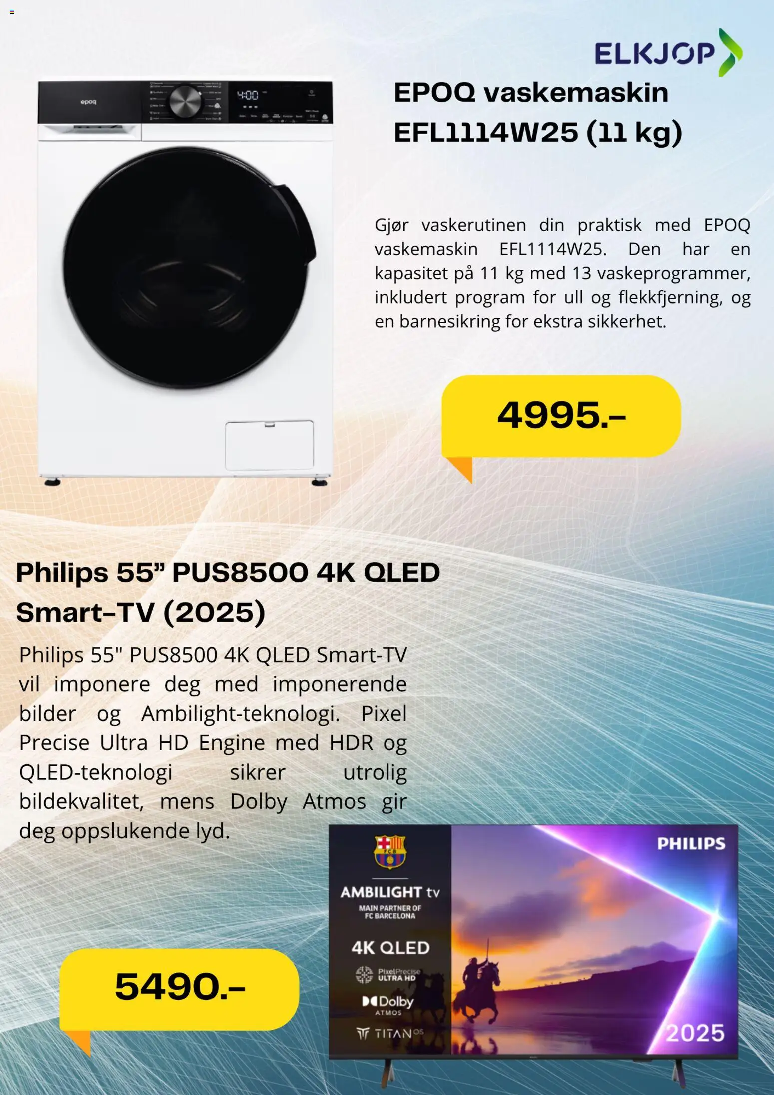 {H1} | Side: 5 | Produkter: Tv, Vaskemaskin