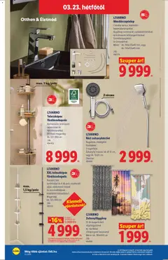 Lidl akciós újság - amely érvényes a következő dátumtól: 19.03.2026 | Oldal: 40 | Termékek: Polc, Zuhanyfüggöny