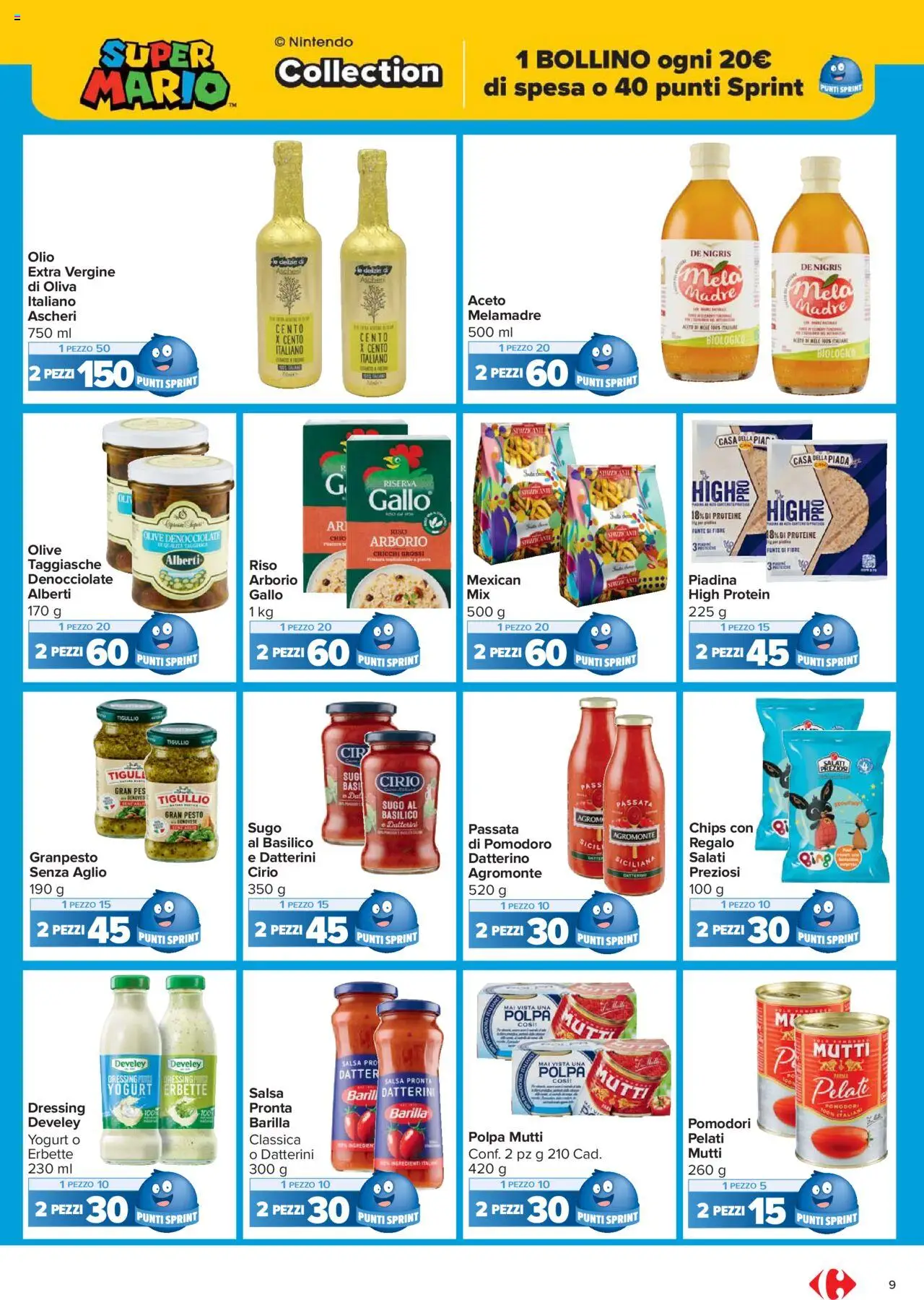 Volantino Carrefour del 15.09.2025 | Pagina: 9 | Prodotti: Yogurt, Salsa, Piadina, Sugo