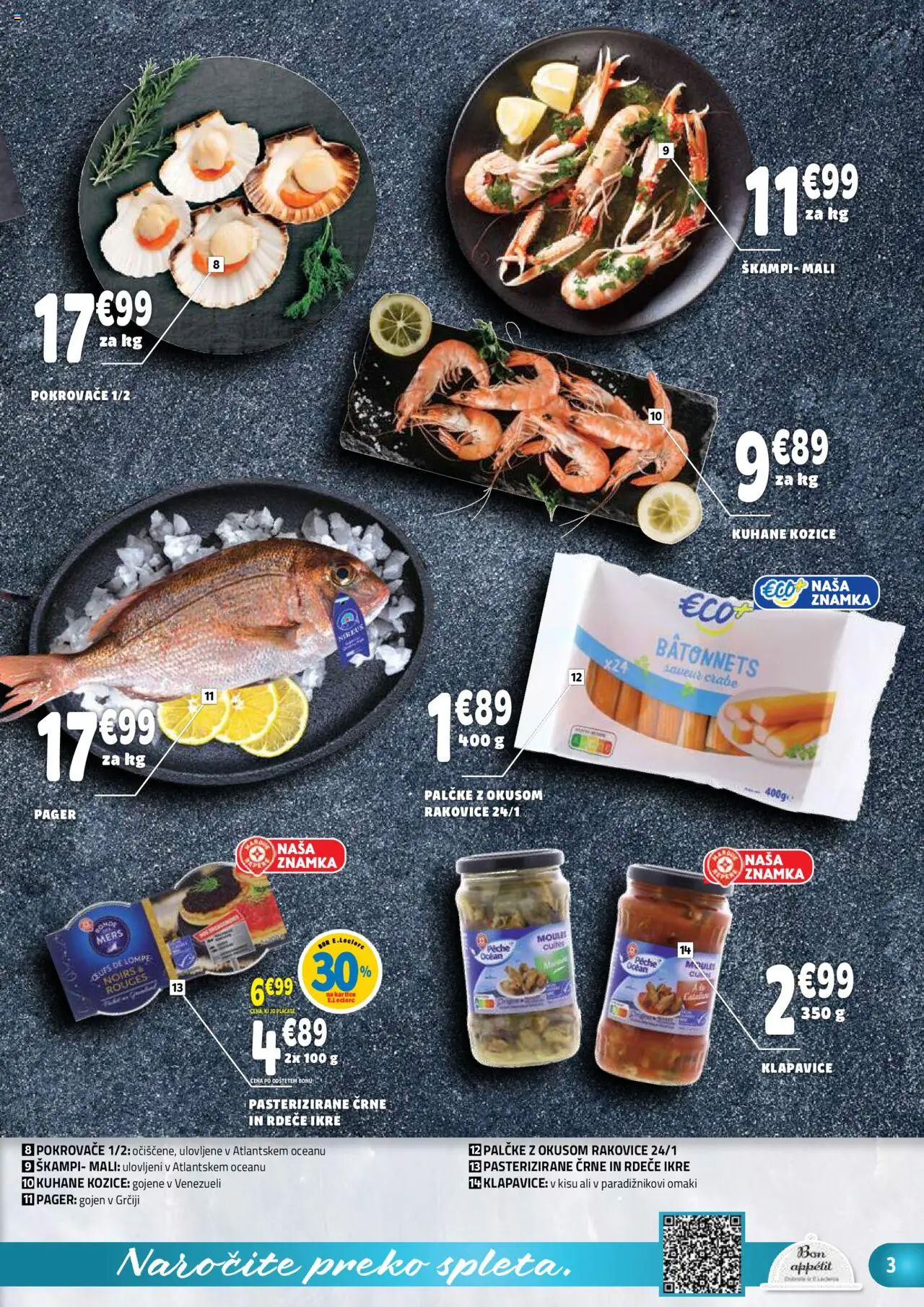 E.leclerc katalog │ velja od 06.08.2025 | Stran: 3 | Izdelki: Kozice, Klapavice