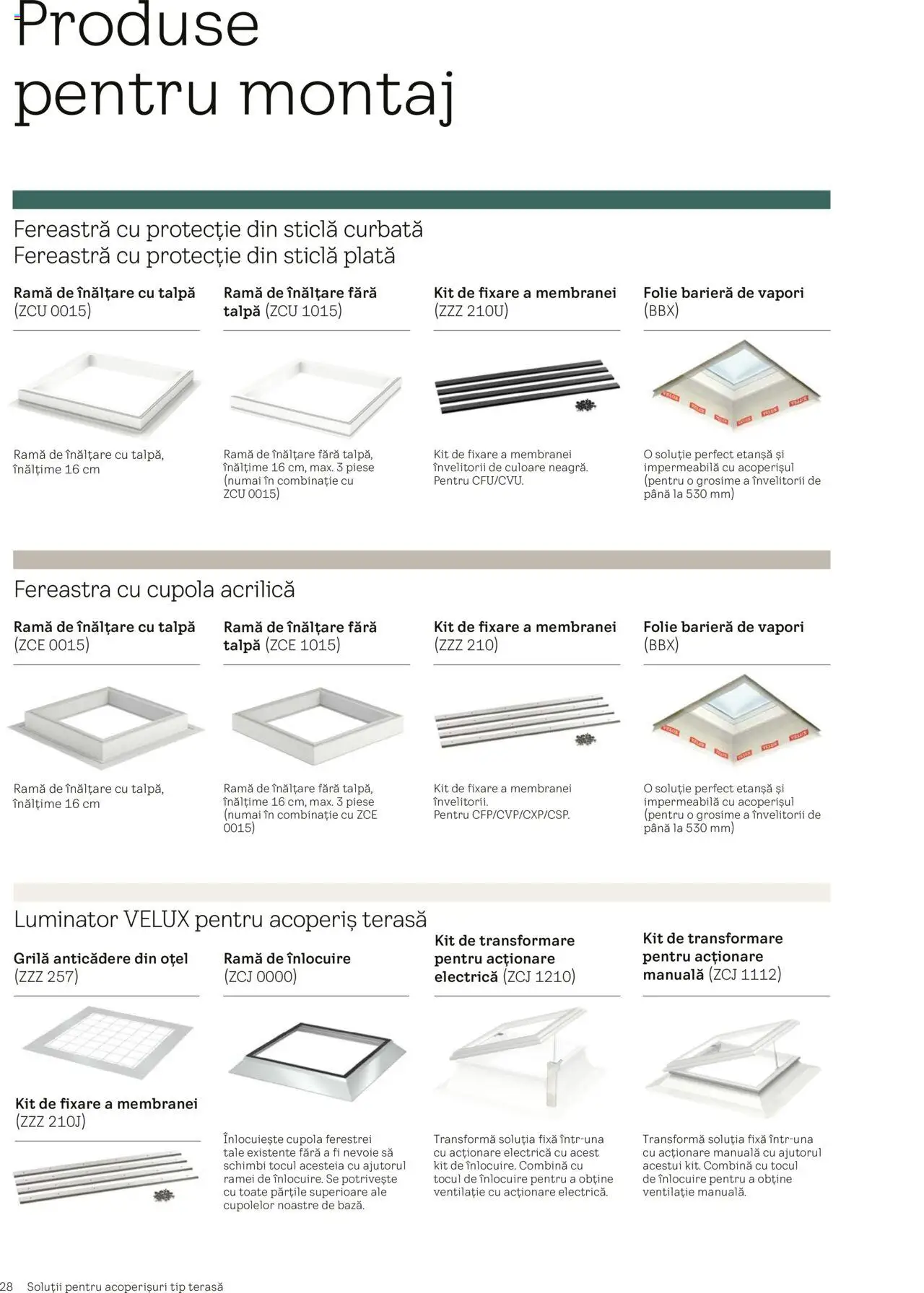 Noul catalog Velux – valabil de la 25.02.2025 | Pagină: 28 | Produse: Fereastră