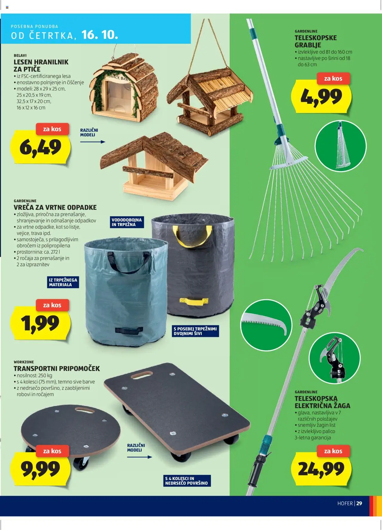 Hofer SI katalog | vrijedi od 09.10.2025 | Stranica: 29 | Proizvodi: Grablje