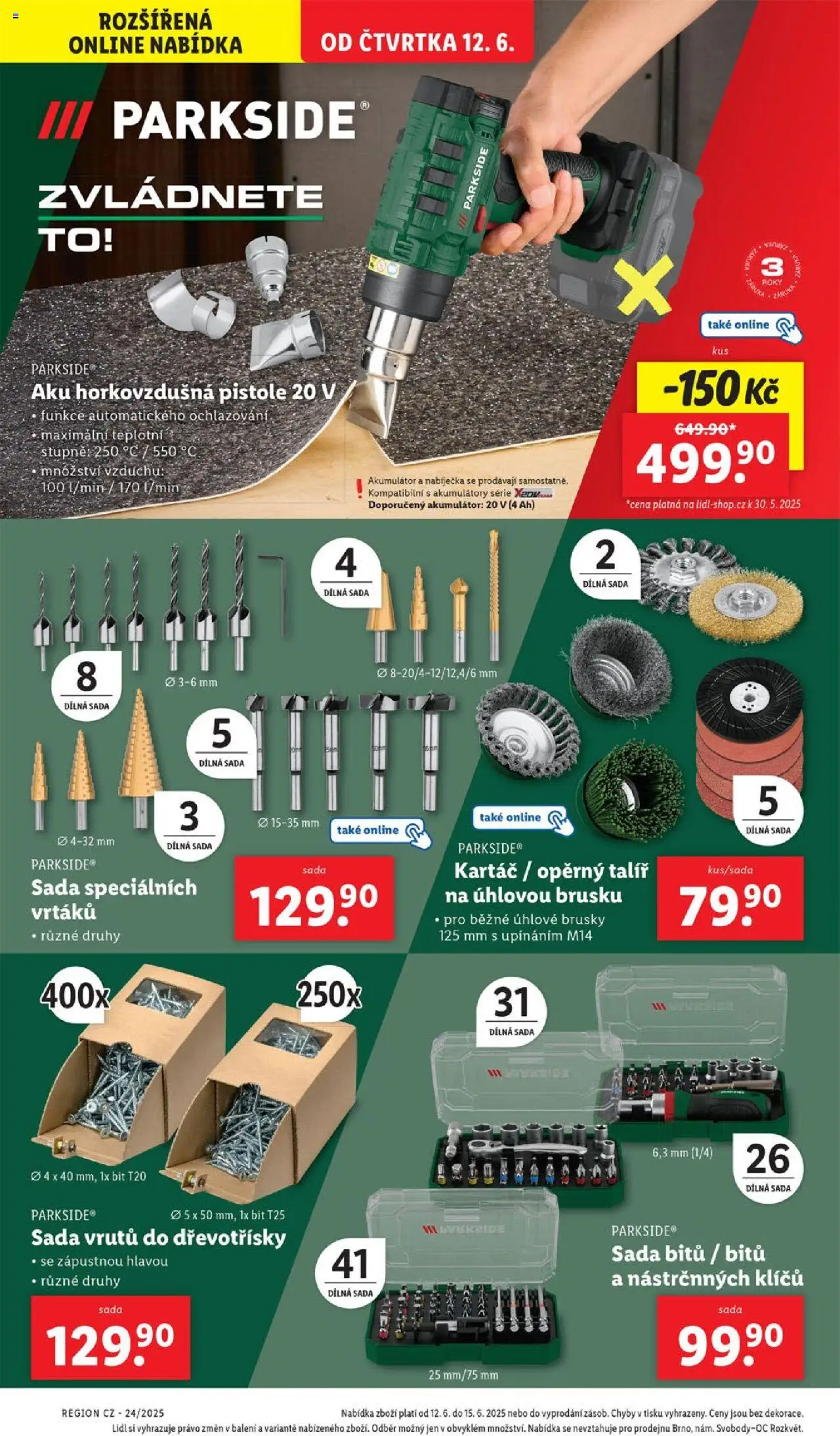 Lidl leták od 12.06.2025 | Strana: 38 | Produkty: Úhlové brusky, Parkside, Sada bitů, Kartáč