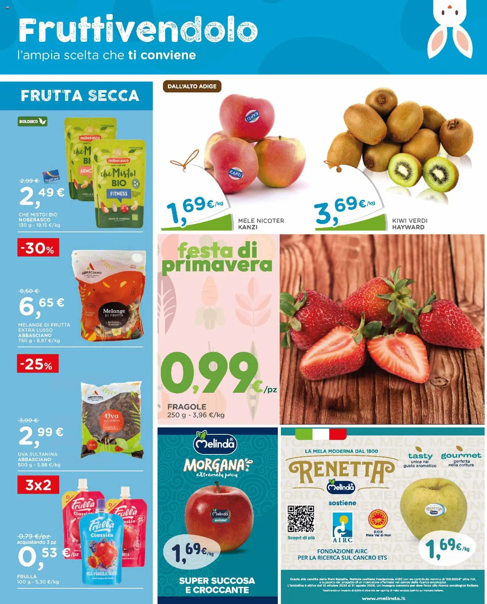 Volantino Poli del 25.03.2026 | Pagina: 10 | Prodotti: Mele, Kiwi, Frutta, Uva