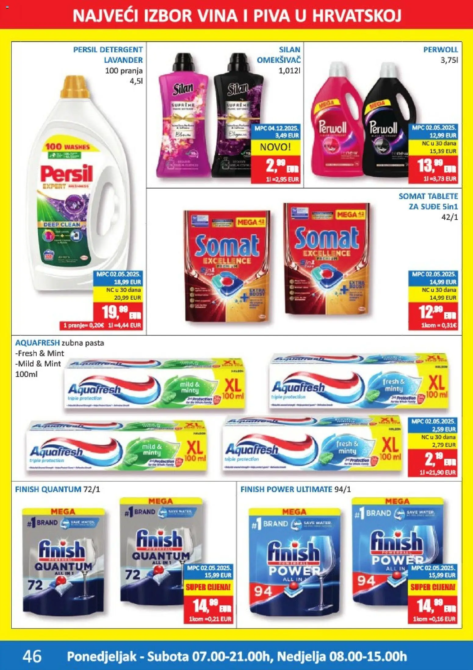 Vrutak katalog | vrijedi od 15.12.2025 | Stranica: 46 | Proizvodi: Omekšivač, Pasta, Perwoll, Persil