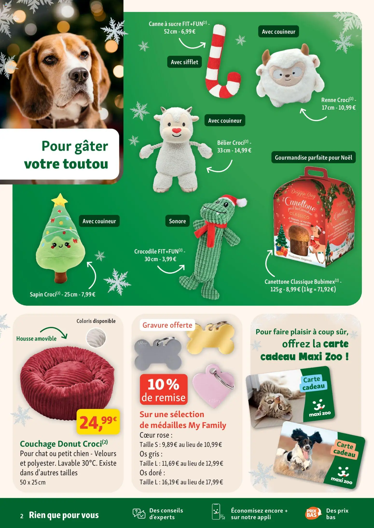 {H1} | Page: 2 | Produits: Donut, Sucre, Médailles