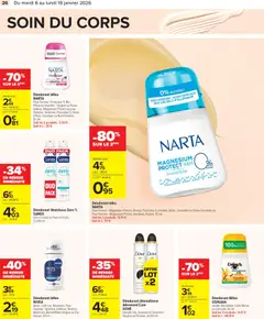 Carrefour - Prévisualisation de Carrefour Toutes en beauté valide à partir de 06.01.2026 | Page: 28 | Produits: Alcool, Citron, Déodorant, Huile