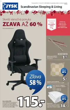 JYSK leták platný od 01.12.2025