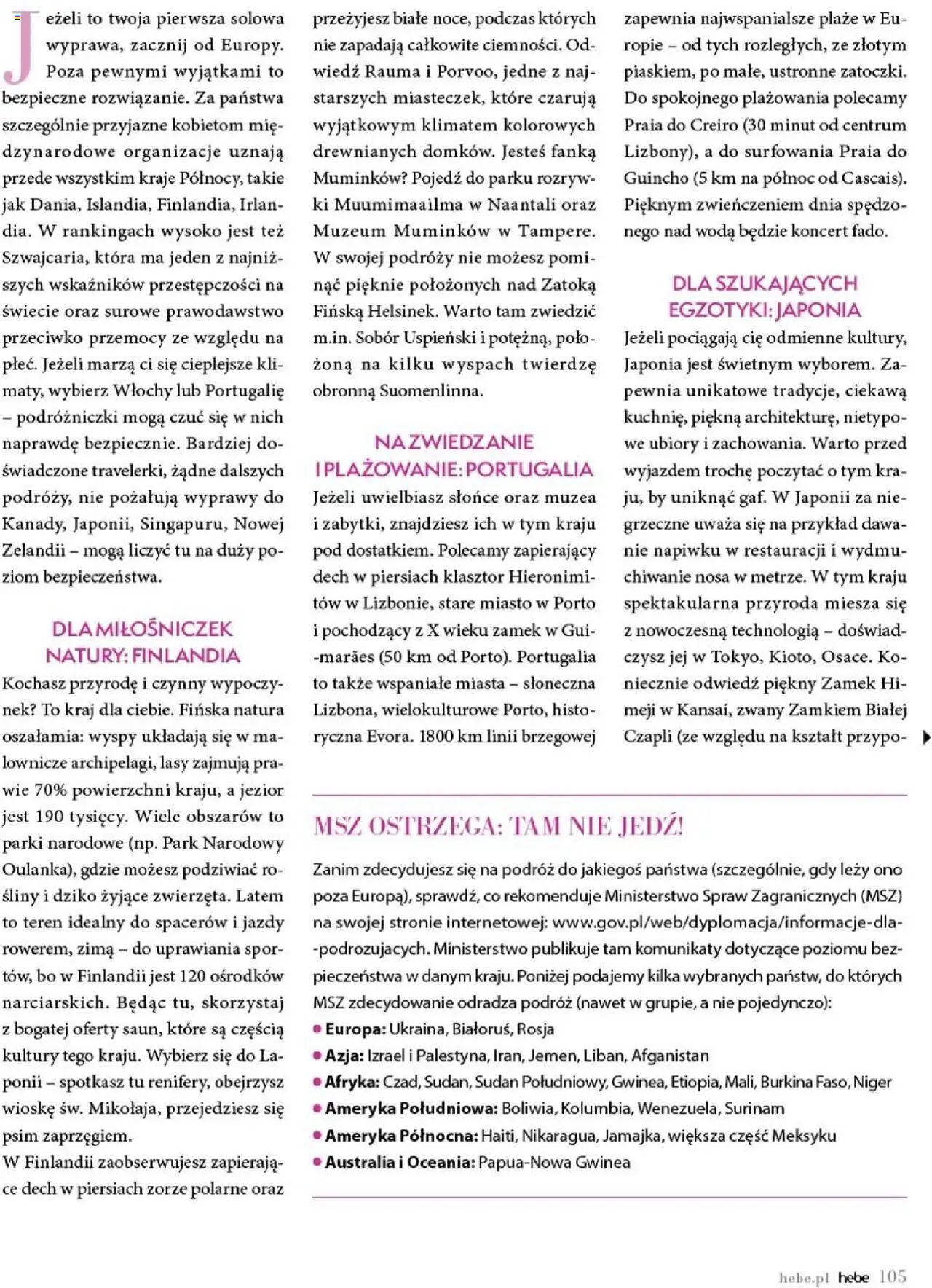 Hebe Gazetka - Magazyn od 01.07.2025 | Strona: 105 | Produkty: Woda