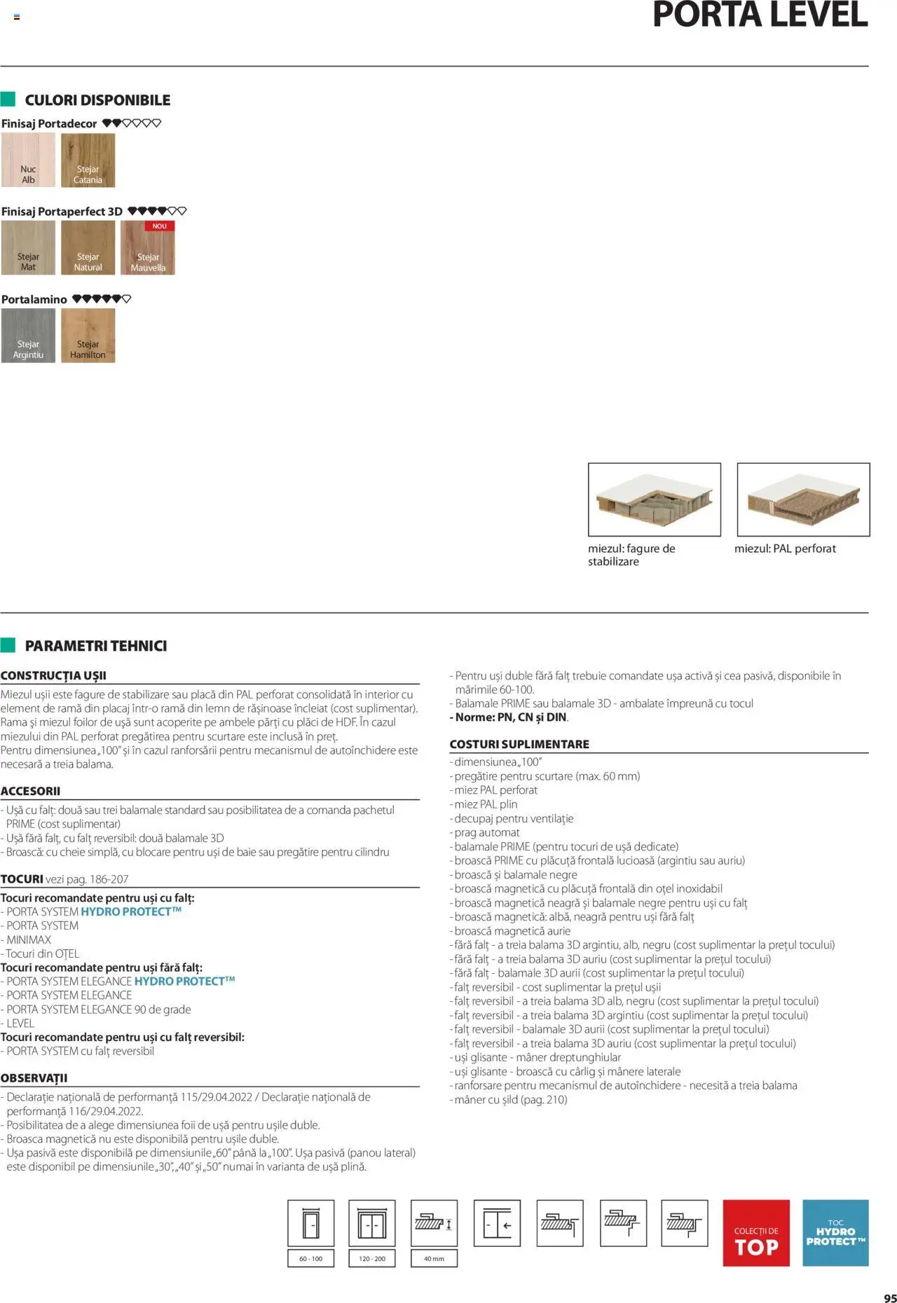 Catalog Proges – valabil de la 01.05.2025 | Pagină: 95 | Produse: Mâner, Ușă