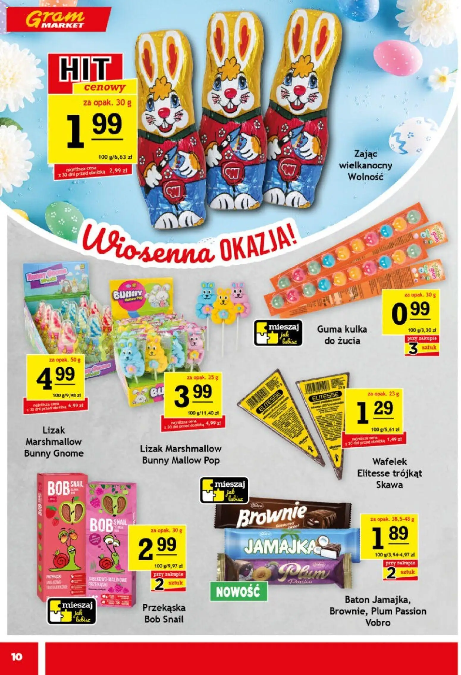 Gram Market gazetka od 11.03.2026 | Strona: 10 | Produkty: Bób, Baton, Brownie