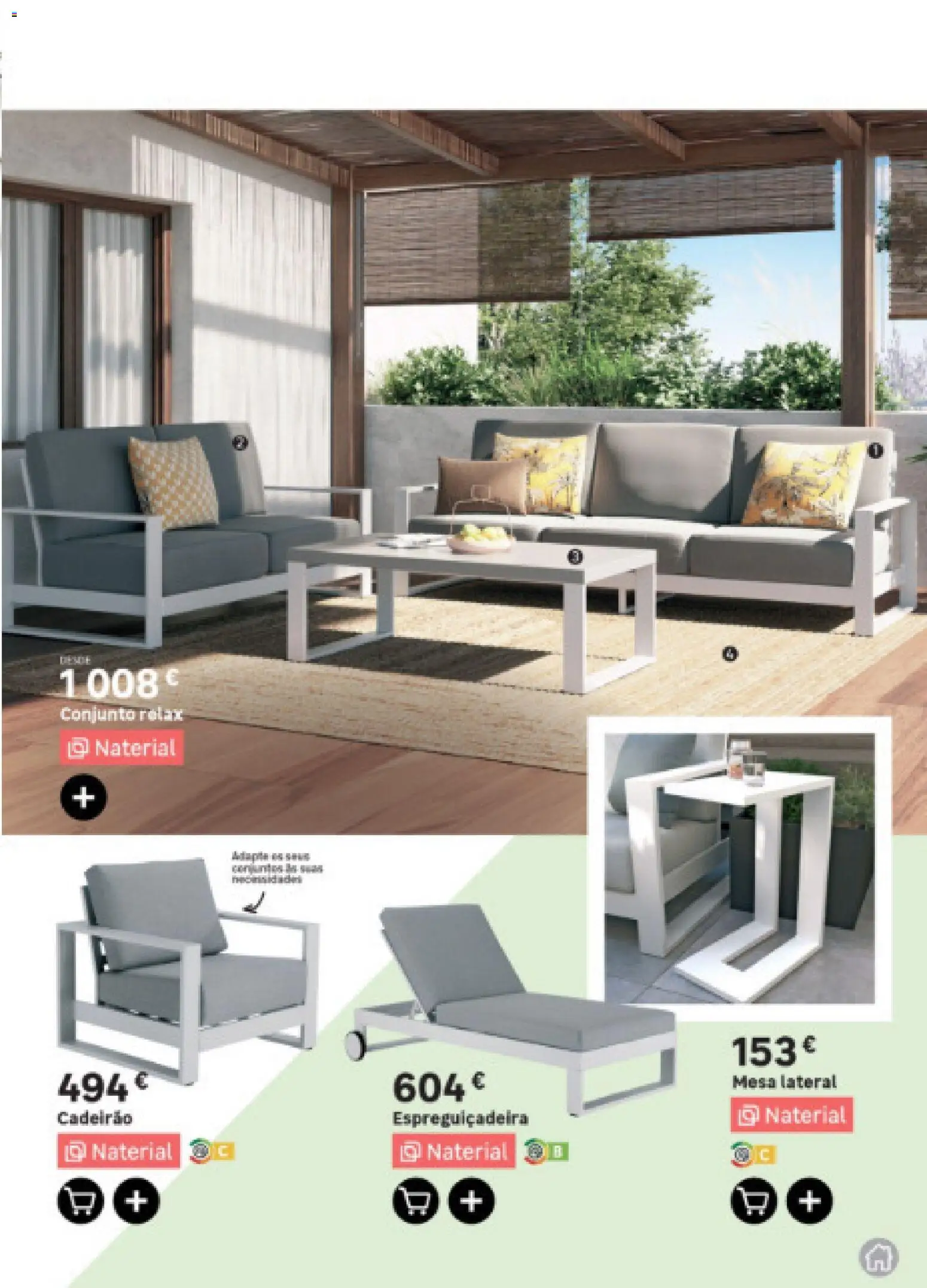 Leroy Merlin Arquipélago dos Açores │ válido de 12.03.2026 | Página: 23 | Produtos: Espreguiçadeira, Mesa