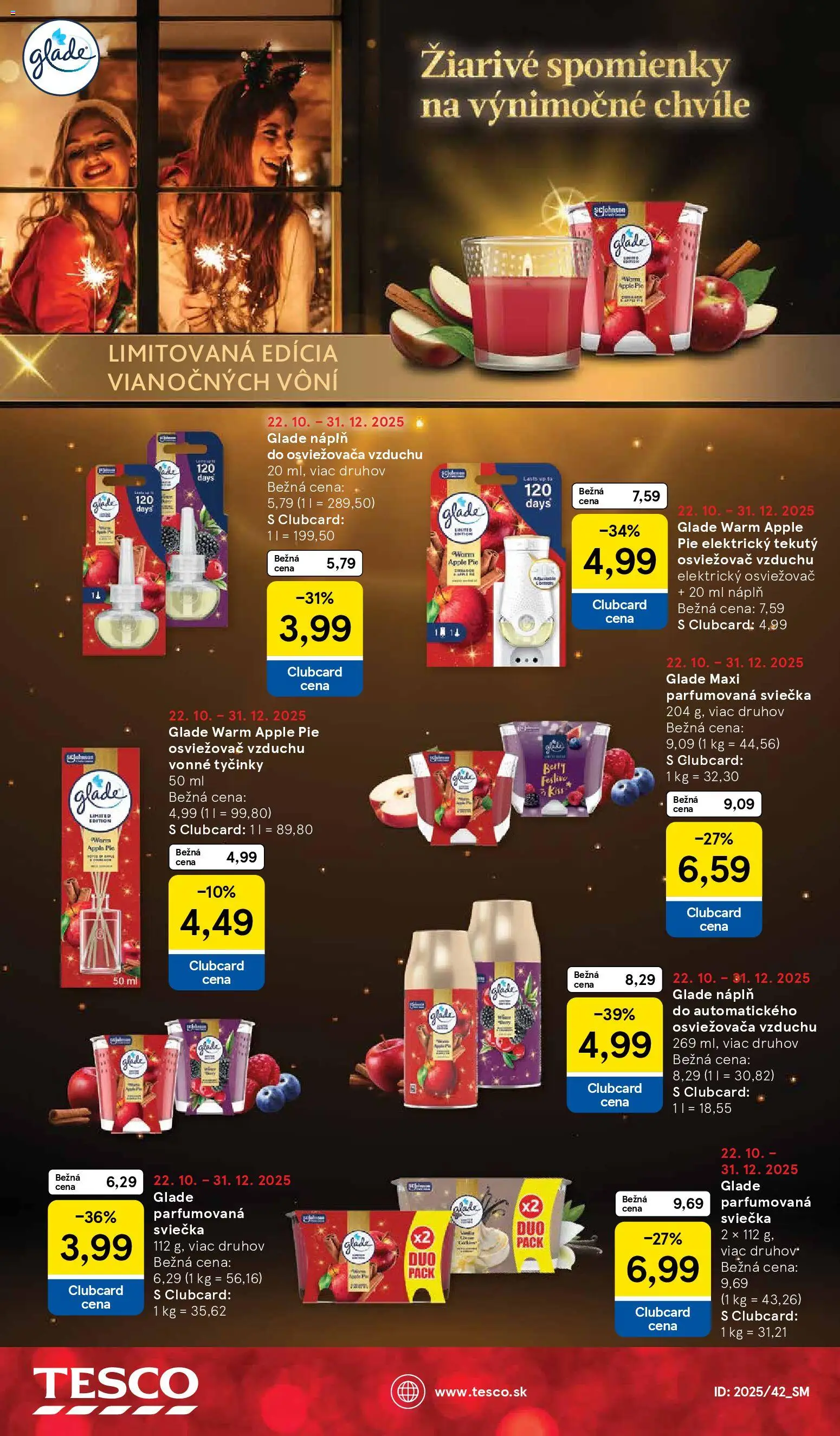 Nové Tesco akcie – leták je platný od 08.12.2025 | Strana: 28 | Produkty: Osviežovač vzduchu, Apple