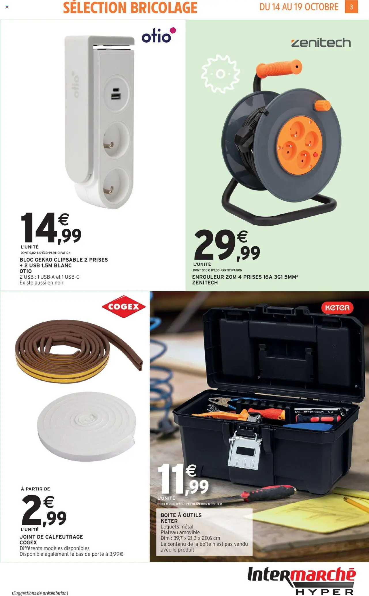 {H1} | Page: 3 | Produits: Câble, USB, Prises, Porte