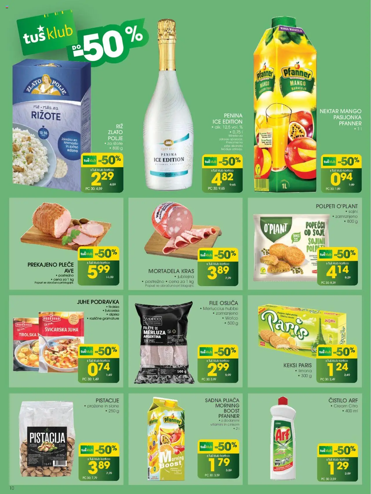 Tuš katalog │ velja od 20.08.2025 | Stran: 10 | Izdelki: Mortadela, Top doble cara, Riz, Mango