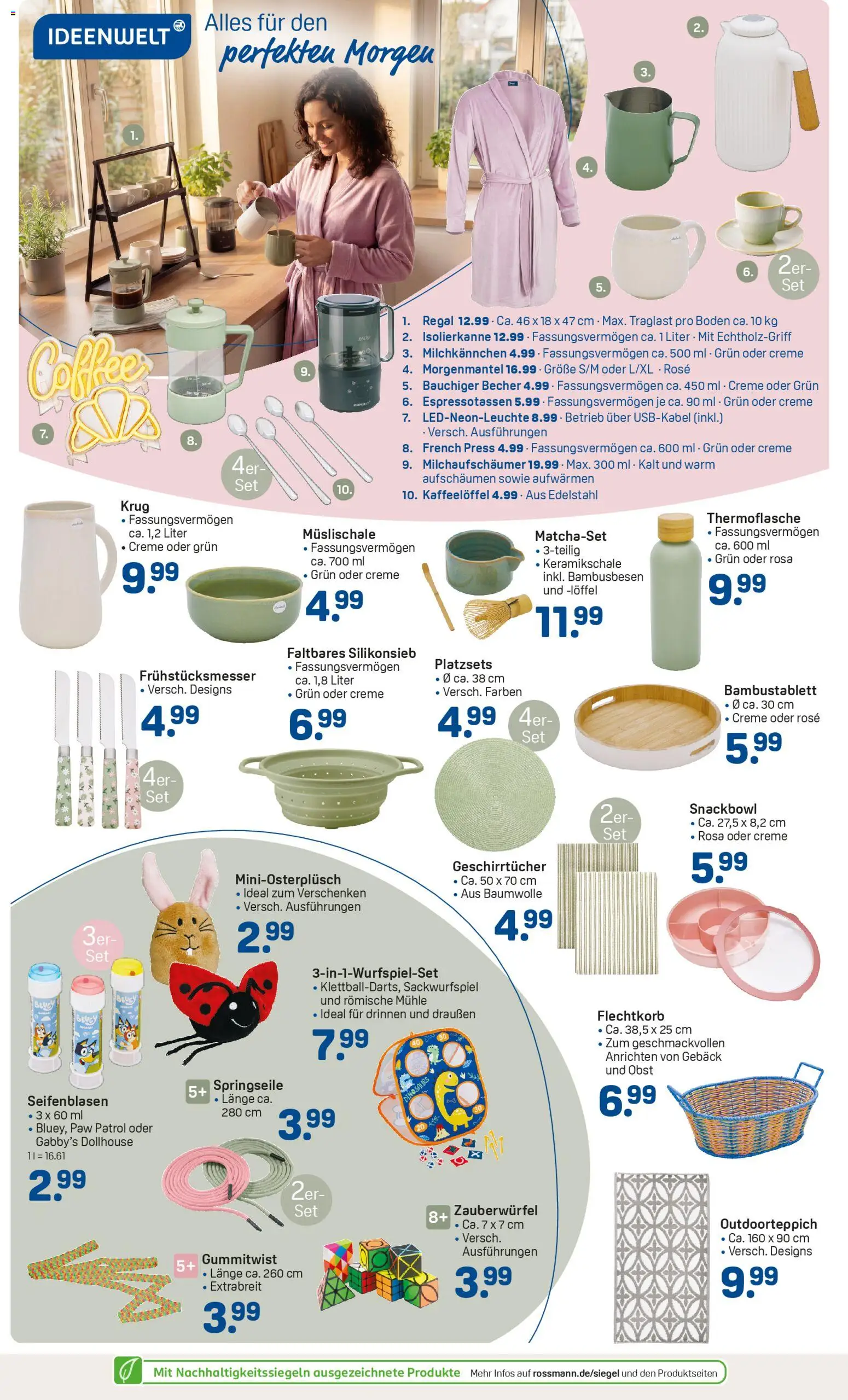 Rossmann Prospekt 	 – gültig ab 30.03.2026 | Seite: 2 | Produkte: Mühle, Regal, Creme, Obst