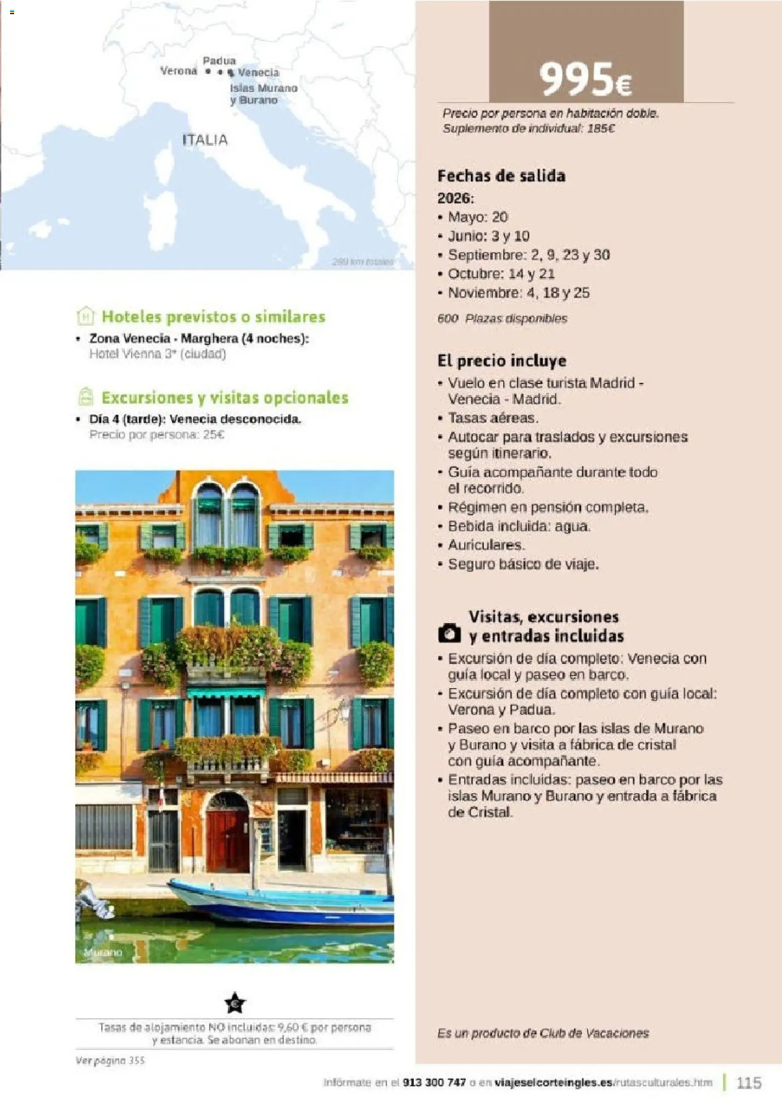 Viajes El Corte Inglés Rutas Culturales de la Comunidad de Madrid │ válido desde el 01.04.2026 | Página: 115