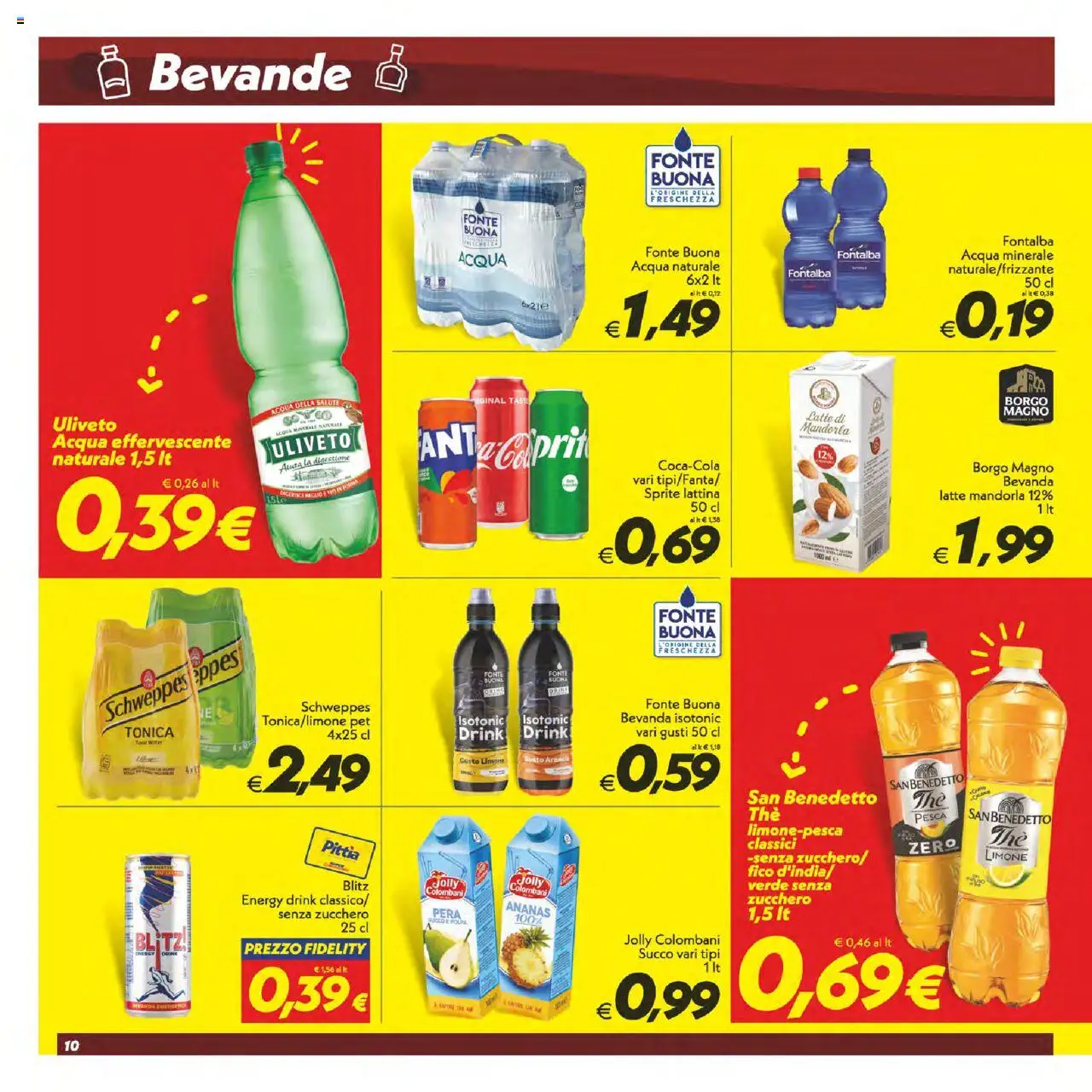 Volantino SuperConveniente del 12.09.2025 | Pagina: 10 | Prodotti: Acqua, Limone, Acqua naturale, Acqua minerale